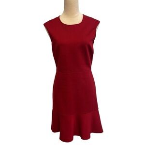 Brooks Brothers Red Fleece Sheath Dress Small Office Careerwear Business Capsule